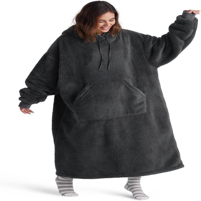 Kuschelhoodie Decke – Weich, Warm & Bequem zum Anziehen
