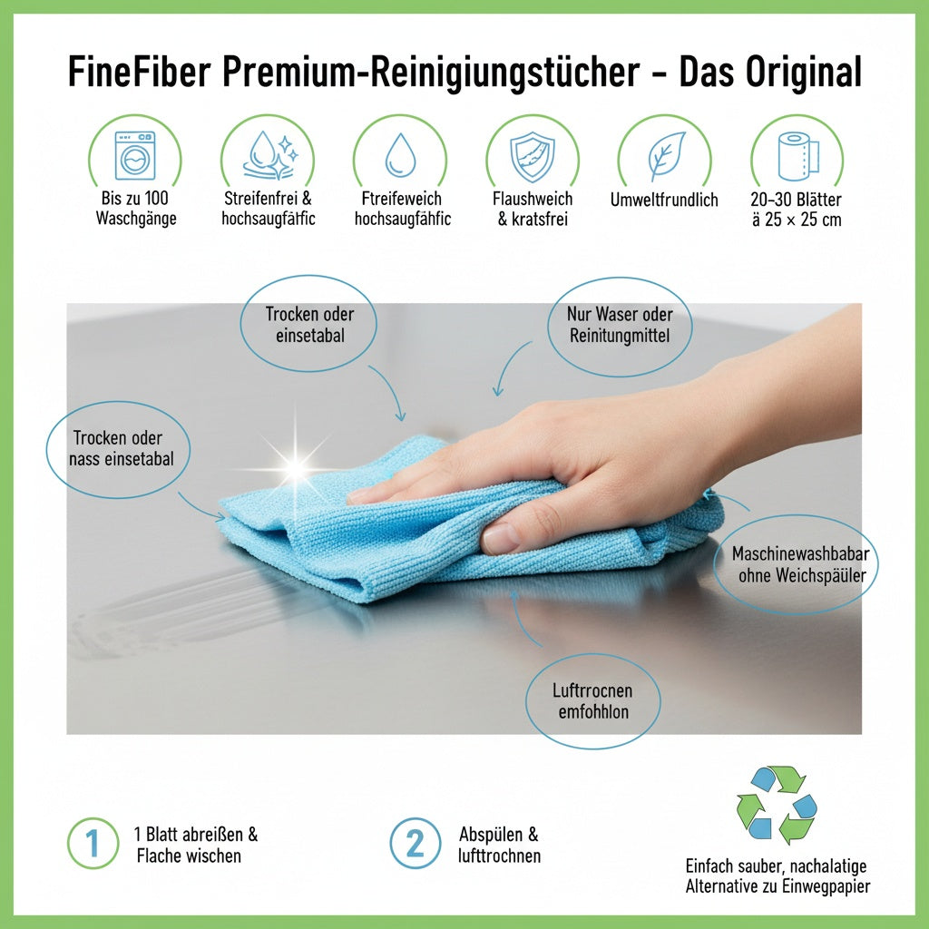 FineFiber Premium-Reinigungstücher – Das Original