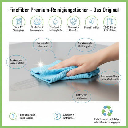 FineFiber Premium-Reinigungstücher – Das Original